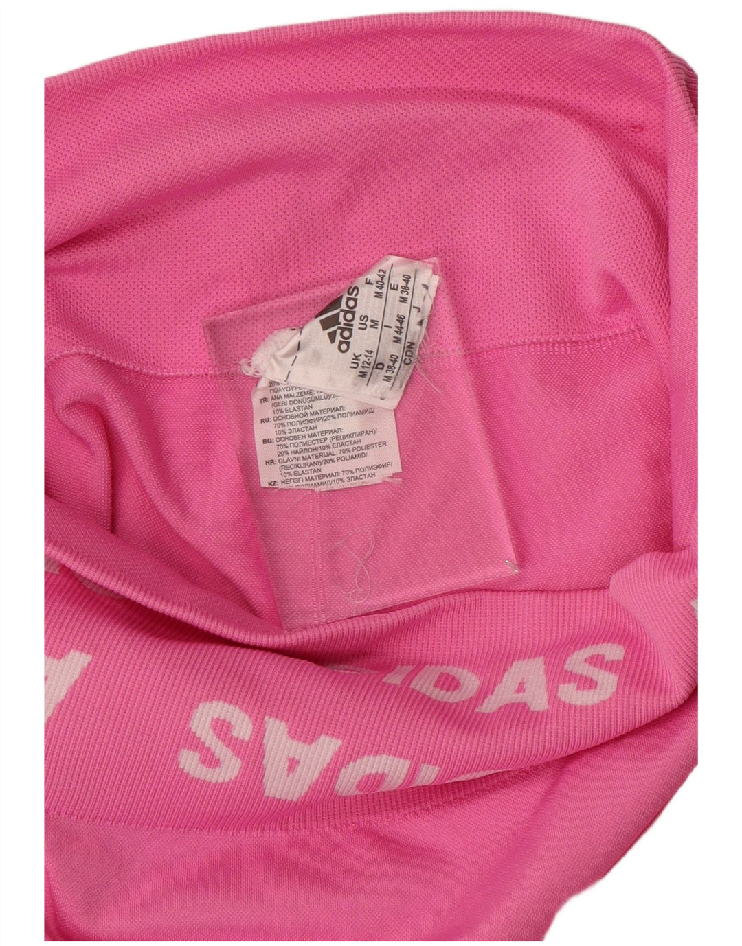 Γυναικεία γραφικά κολάν ADIDAS UK 12/14 Medium Pink Polyester