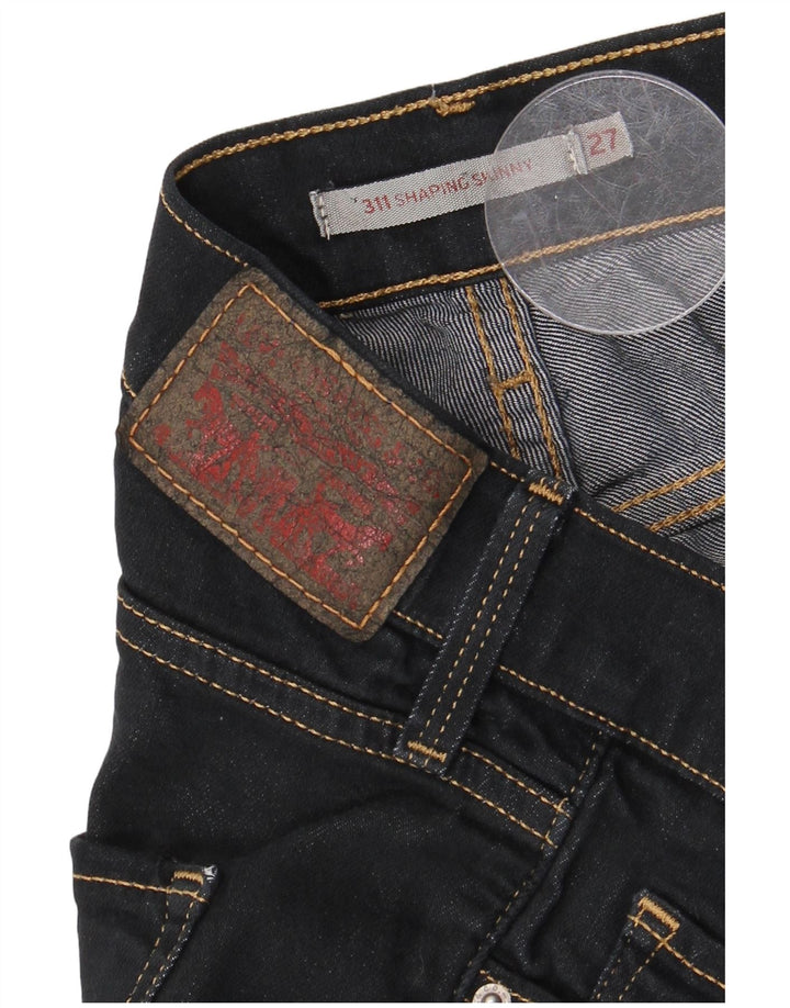 Levi's Womens Shaping Skinny Jeans W27 L27 Navy Blue
