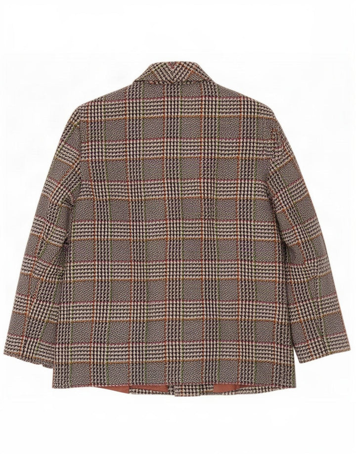 Vintage γυναικείο σακάκι με 2 κουμπιά σακάκι UK 16 Large Grey Check