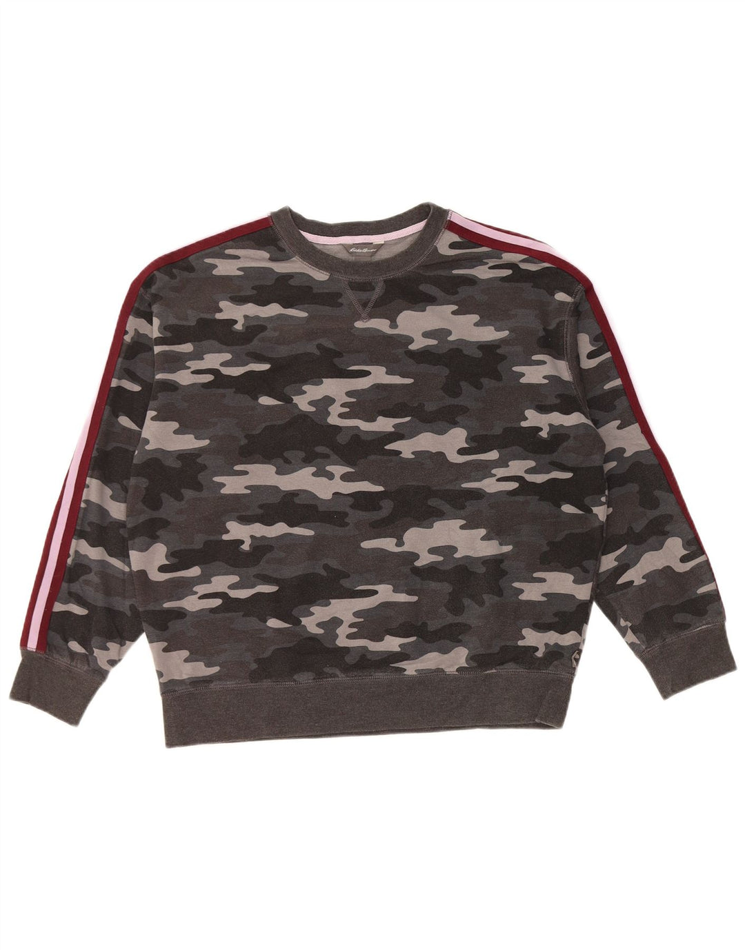 EDDIE BAUER Γυναικεία φούτερ Jumper UK 14 Medium Grey Camouflage