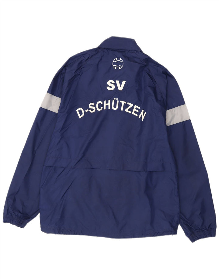 Adidas Ανδρικό γραφικό μπουφάν βροχής UK 38/40 Medium Navy Blue Colorblock