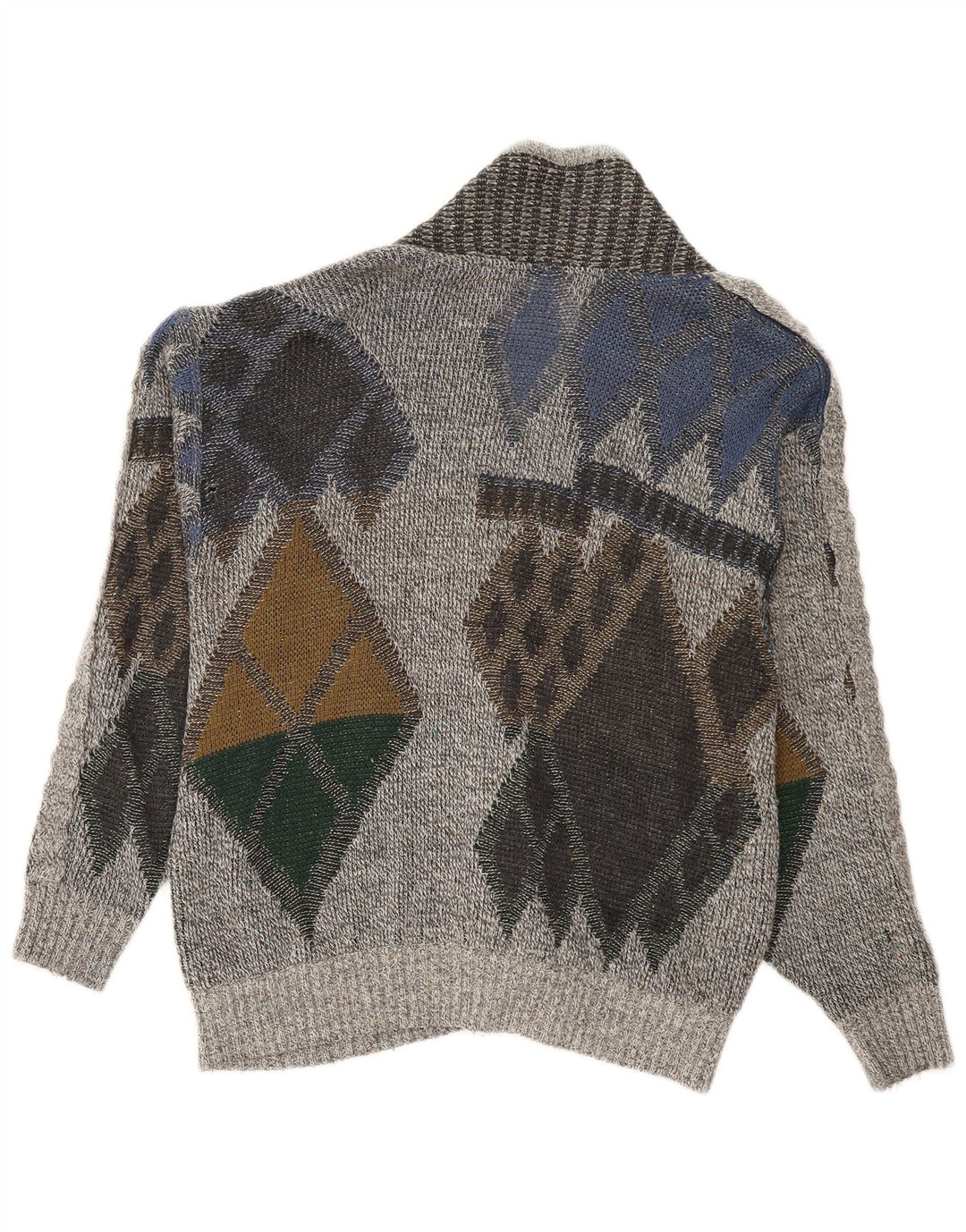 Ανδρική ζακέτα Vintage IT 50 Medium Grey Argyle/Diamond