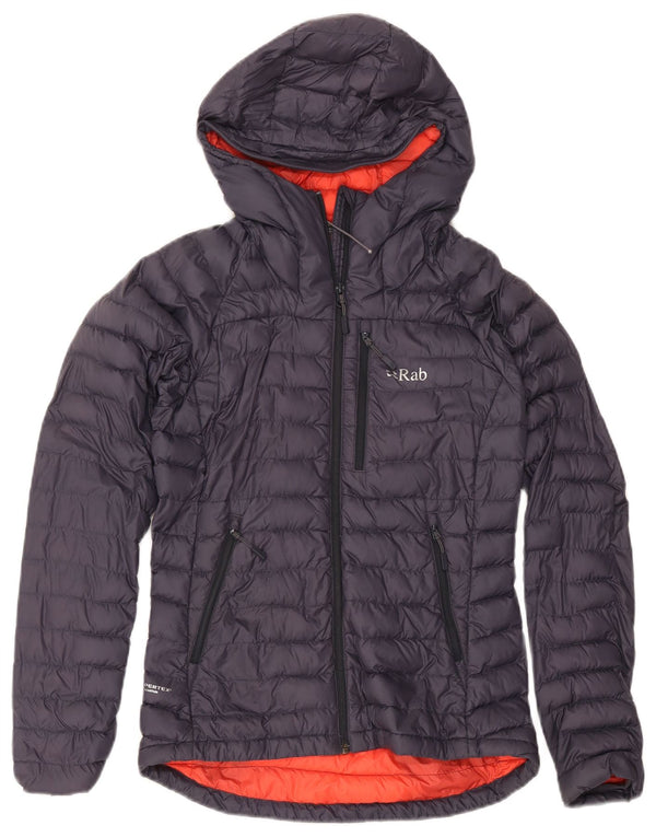 Rab Γυναικείο μπουφάν με κουκούλα UK 8 Small Navy Blue Polyamide