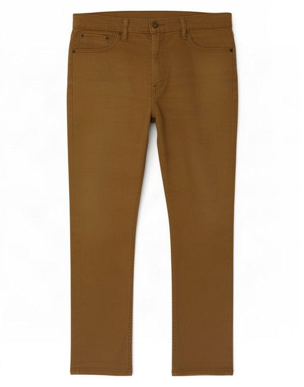 Levi's Mens 513 Slim Straight Jeans W33 L30 Καφέ Βαμβακερό