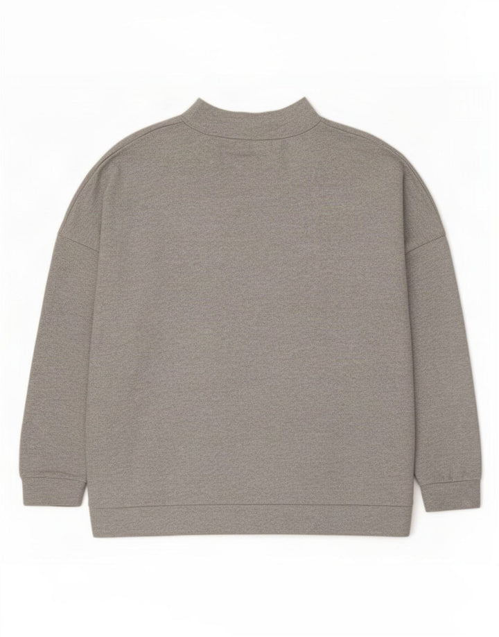 Marks & Spencer Γυναικείο πουλόβερ με λαιμό χελώνα UK 24 4XL Grey Polyester