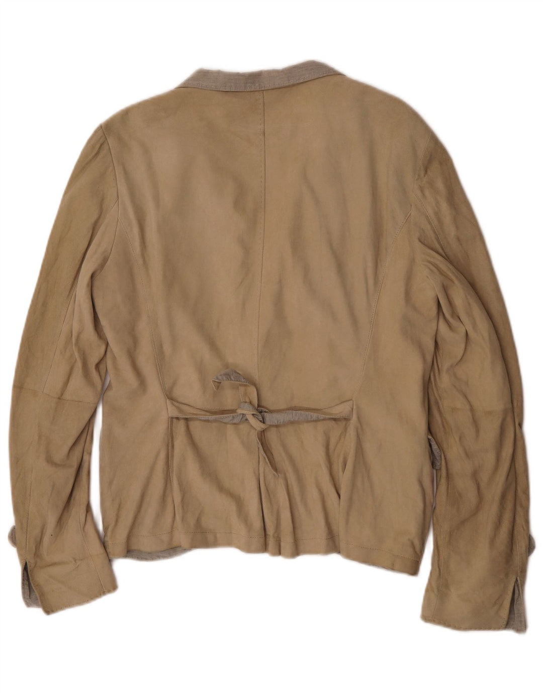 Brunello Cucinelli γυναικείο σακάκι 1 κουμπιού blazer UK 12 μεσαίου μπεζ κλασικό