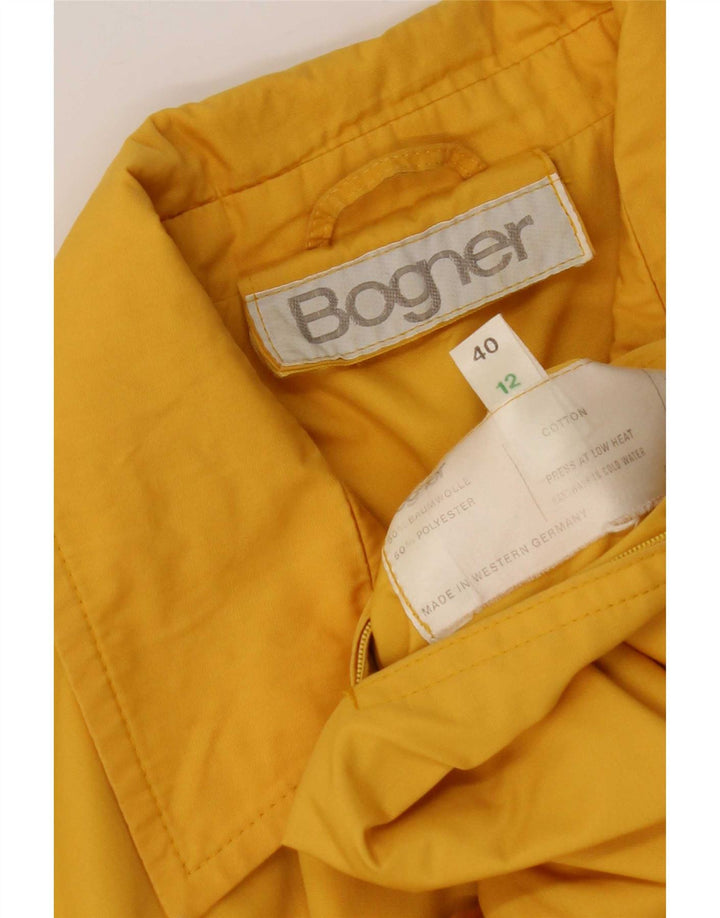 Bogner Γυναικείο Utility Jacket UK 12 Medium Yellow Cotton
