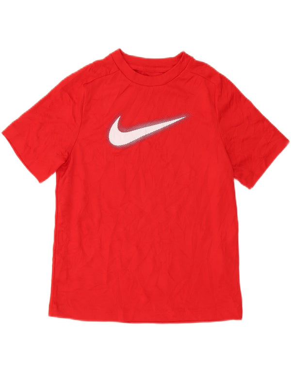 Μπλουζάκι Nike Boys Dri Fit Graphic T-shirt 10-11 ετών Μεσαίο κόκκινο πολυεστέρα