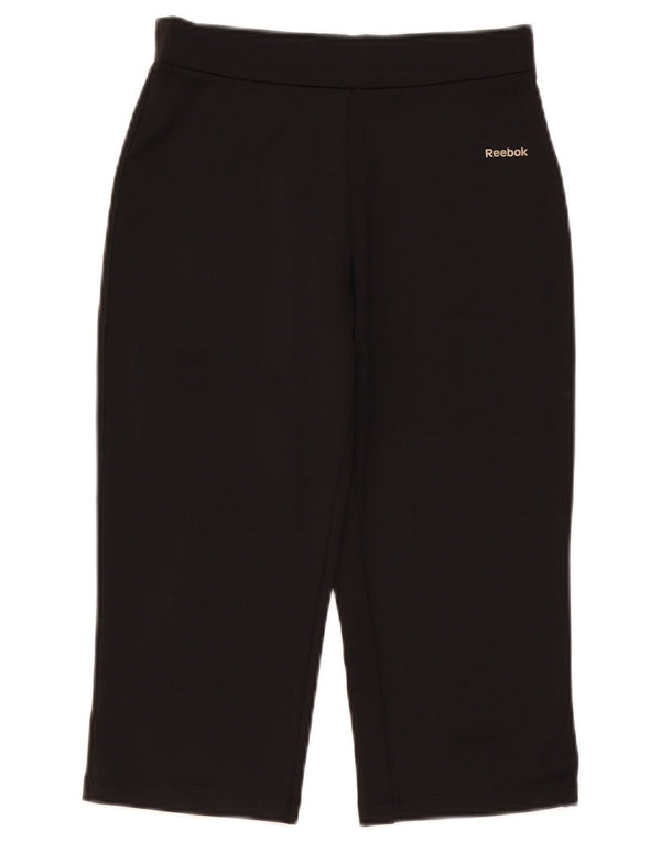 Reebok Γυναικεία φόρμα Capri Παντελόνι Small W26 L18 Μαύρο Πολυεστέρα
