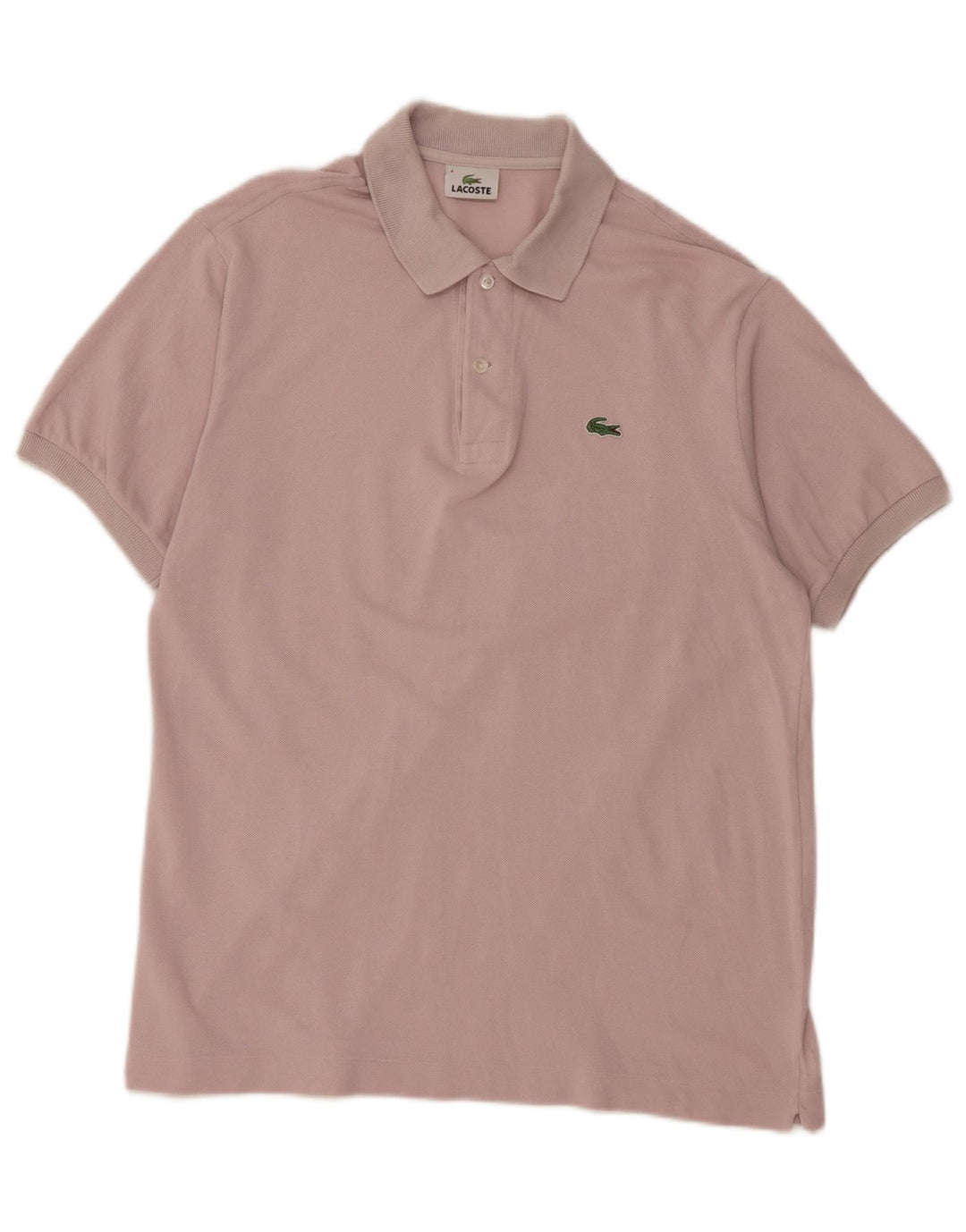 Ανδρικό πουκάμισο Polo Lacoste, Μέγεθος 4, Μεσαίο Ροζ Βαμβακερό