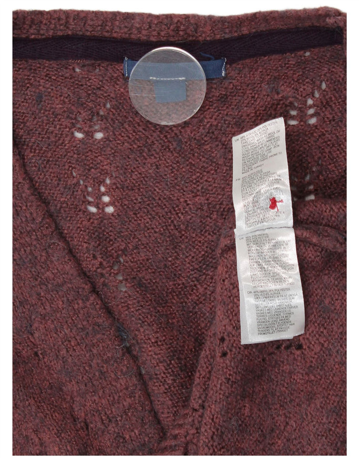 White Stuff Γυναικείο Ζακέτα πουλόβερ UK 14 Medium Maroon Ακρυλικό