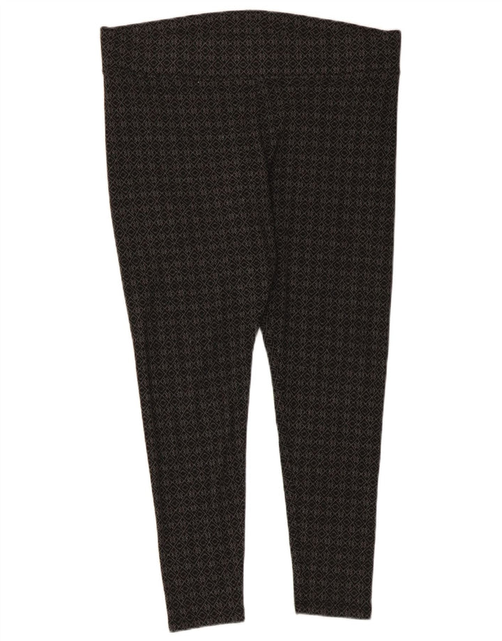 Marks & Spencer Γυναικεία κολάν Capri UK 16 Large Grey Geometric Polyester