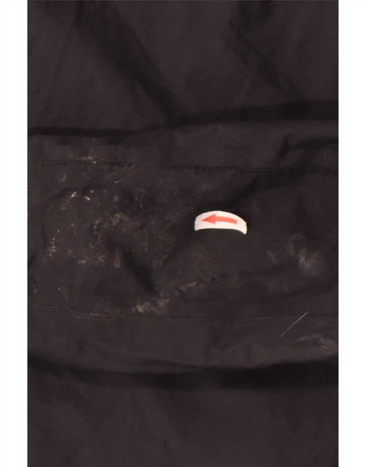 Jack Wolfskin Ανδρικό μπουφάν βροχής με κουκούλα UK 50 3XL μαύρο πολυαμίδιο