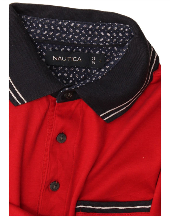 Ανδρικό πουκάμισο πόλο Nautica, μικρό κόκκινο χρώμα