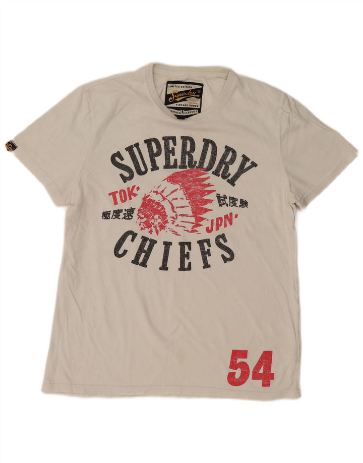 Ανδρικό γραφικό T-Shirt Superdry Top Large Λευκό