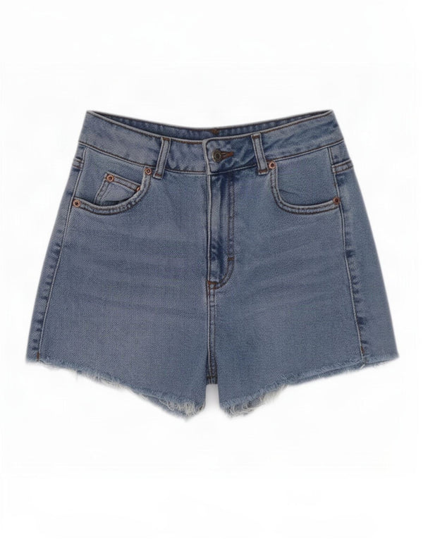 Topshop Γυναικείο Mom τζιν σορτς UK 8 Small W26 Μπλε βαμβακερό