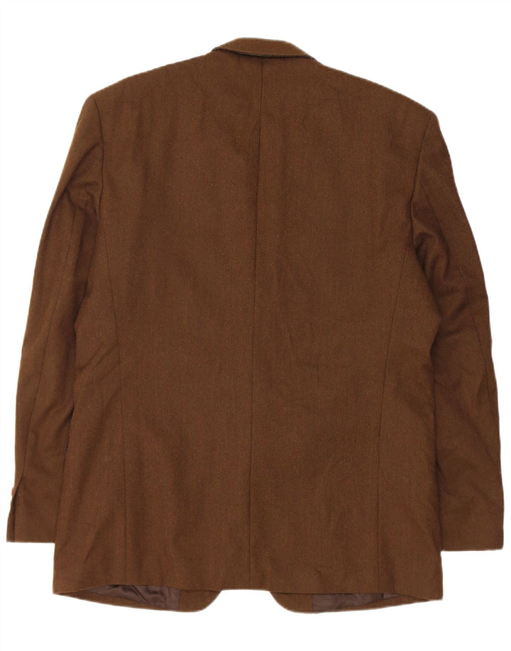 Massimo Dutti Ανδρικό μπουφάν σακάκι με 2 κουμπιά EU 52 μεγάλο καφέ μαλλί