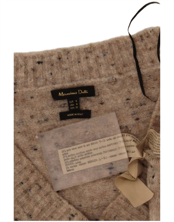 Massimo Dutti Γυναικείο μακρυμάνικο φόρεμα UK 10 Small Grey Flecked