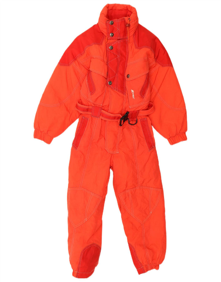 Vintage Boys Ski Jumpsuit 7-8 Years Red Polyamide