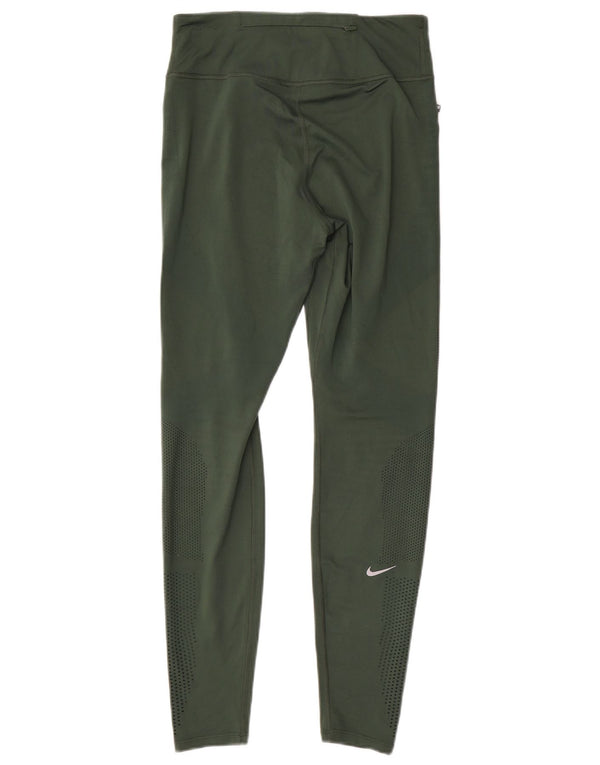 Γυναικεία κολάν Nike Dri Fit UK 14 Μεσαίου πράσινου πολυεστέρα
