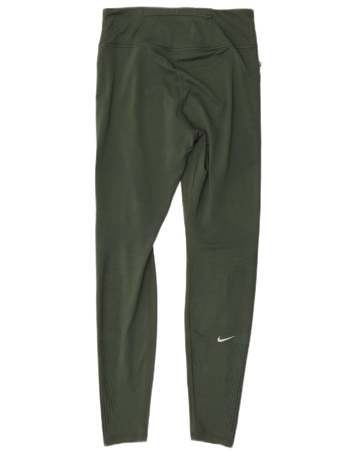 Γυναικεία κολάν Nike Dri Fit UK 14 Μεσαίου πράσινου πολυεστέρα
