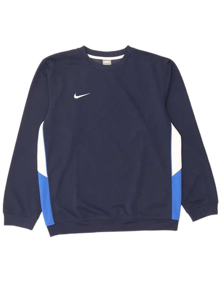 Ανδρικό φούτερ NIKE Jumper UK 39/41 Medium Navy Blue Colourblock