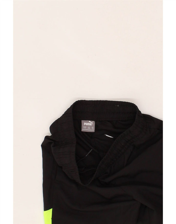 PUMA Boys Sport Shorts 5-6 Years  Black Colourblock Polyester Vintage Puma and Second-Hand Puma from Messina Hembry 