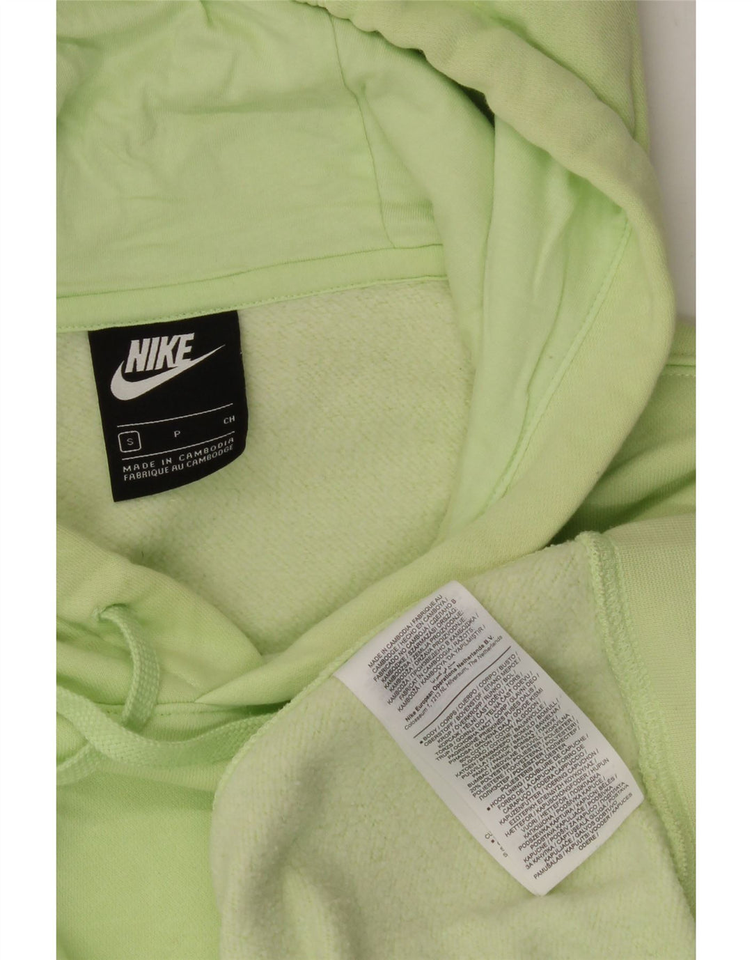 NIKE Mens Hoodie Jumper Small Green Cotton Vintage Nike and Second-Hand Nike from Messina Hembry 