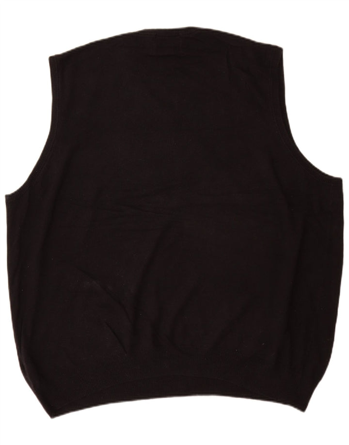 Marks & Spencer Ανδρικό γιλέκο Tank Top XL Μαύρο βαμβακερό