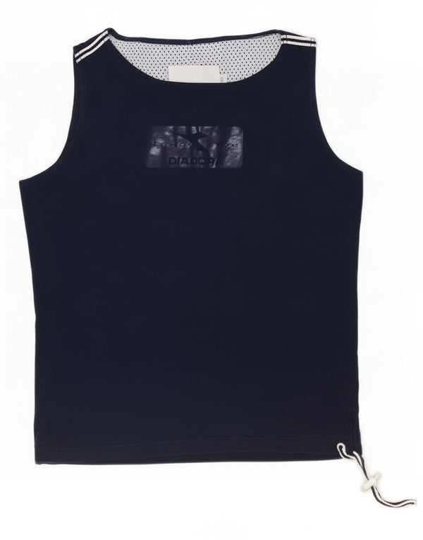 Γυναικείο γραφικό γιλέκο Diadora UK 6 XS Navy Blue Cotton