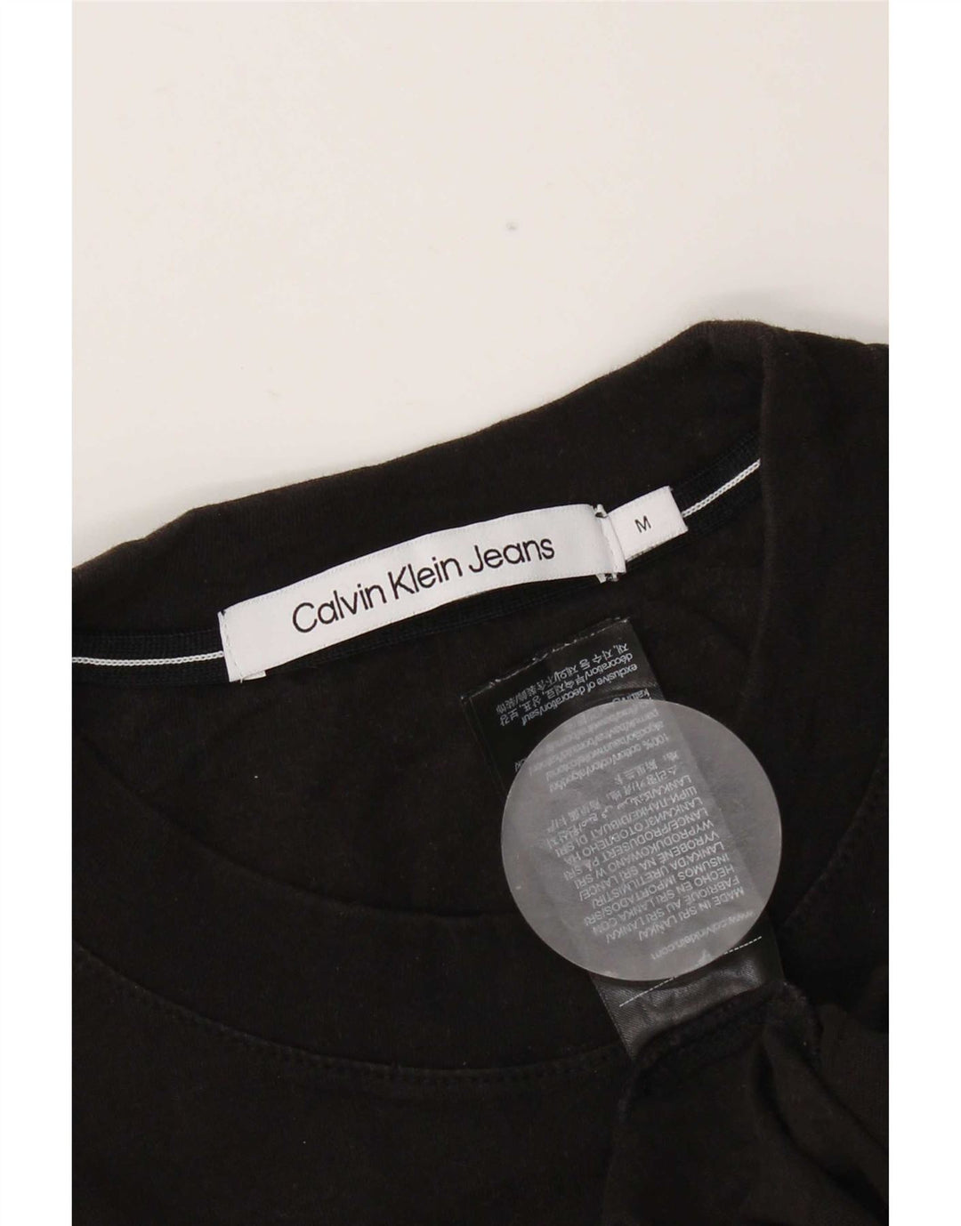 Calvin Klein Jeans Ανδρικό T-Shirt Top Μεσαίο μαύρο βαμβακερό