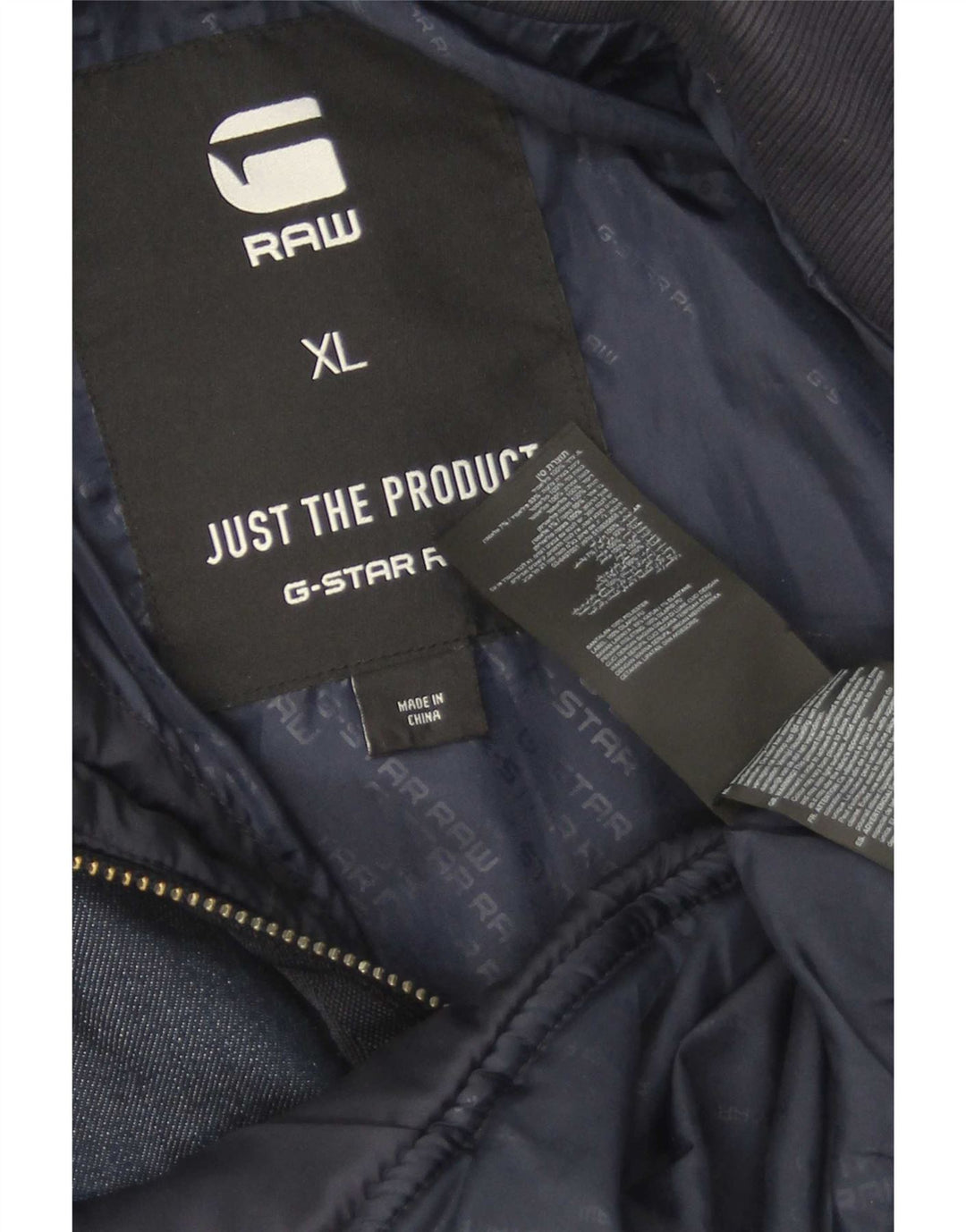 Ανδρικό καπιτονέ μπουφάν G-Star UK 42 XL Navy Blue Polyester