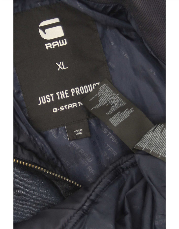 Ανδρικό καπιτονέ μπουφάν G-Star UK 42 XL Navy Blue Polyester