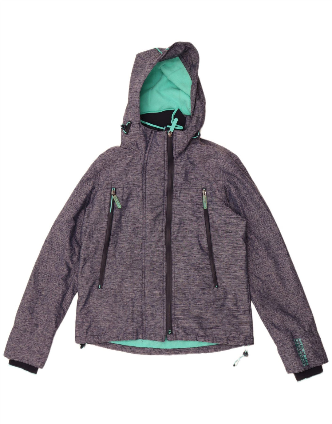 Superdry Γυναικείο Windcheater Windbreaker Jacket UK 12 Medium Navy Blue