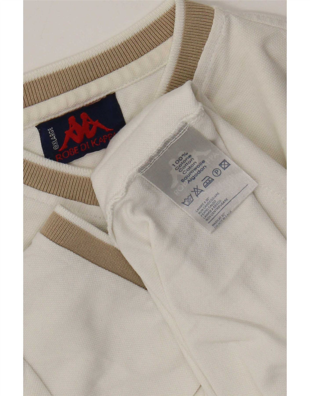 Ανδρικό T-Shirt Kappa Top XL Λευκό βαμβακερό