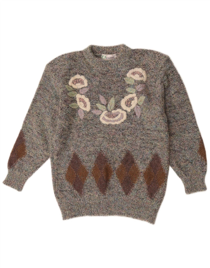 Aierluoman Γυναικείο πουλόβερ με λαιμόκοψη UK 20 2XL πολύχρωμο