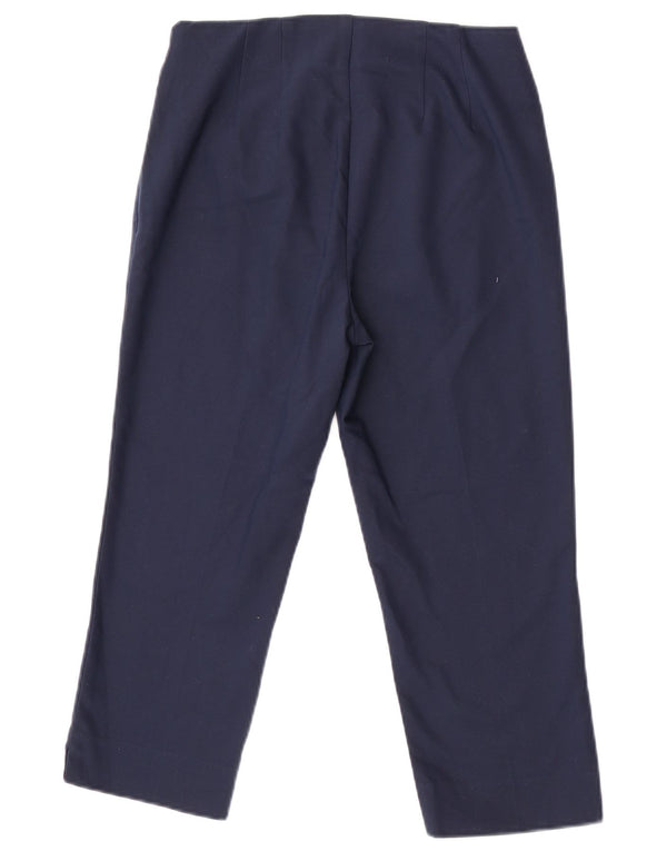 Chaps Womens Capri Trousers US 6 Medium W27 L21 Navy Blue Polyester
