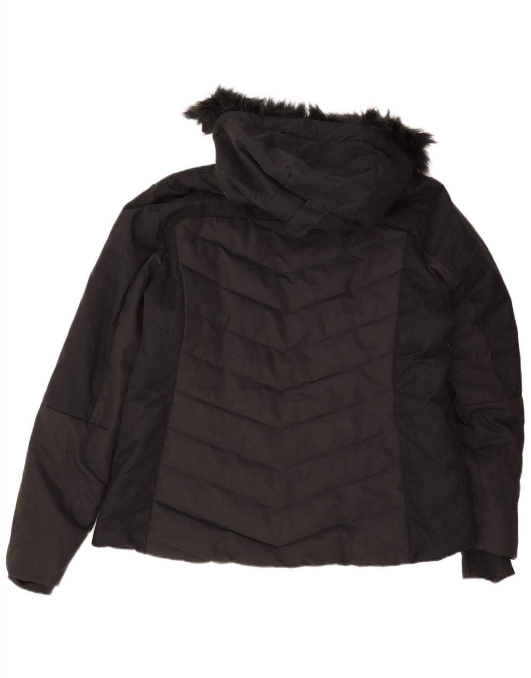 Mountain Warehouse Γυναικείο μπουφάν με κουκούλα UK 20 2XL μαύρο πολυεστέρα