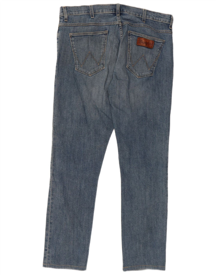 WRANGLER Mens Larston Slim Jeans W36 L30 Blue Cotton