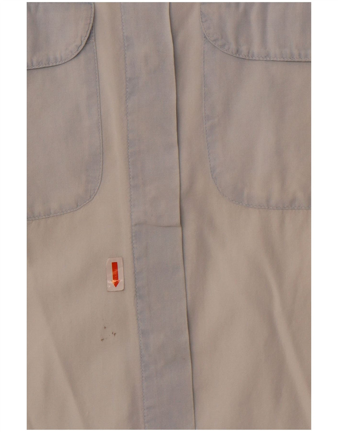 Armani Jeans Γυναικείο αμάνικο πουκάμισο UK 14 μεγάλο μπλε βαμβακερό