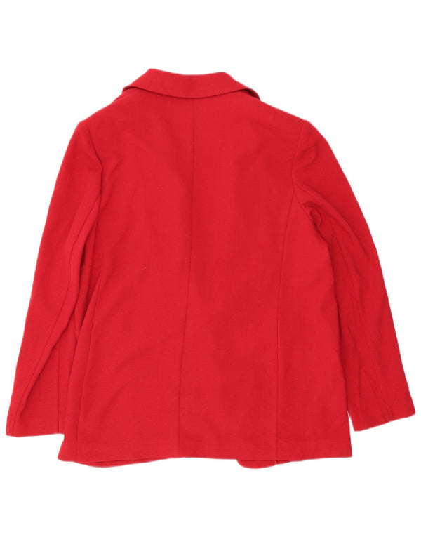 Marks & Spencer Γυναικείο Open Blazer Jacket UK 16 Large Red Polyester