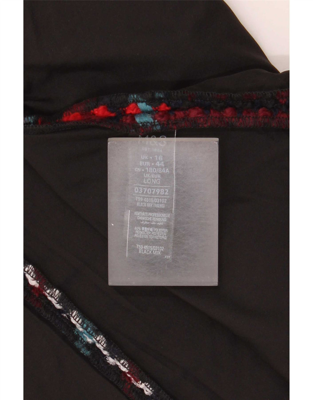 Marks & Spencer Γυναικεία μίνι φούστα UK 16 μεγάλη W34 πολύχρωμη επιταγή