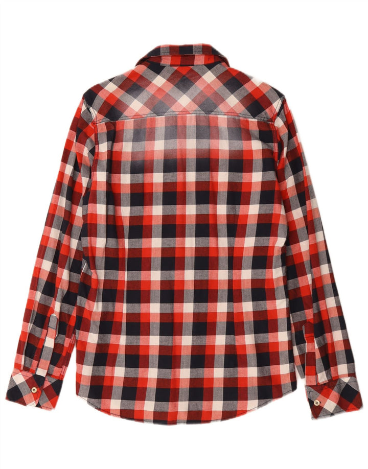 Scotch & Soda Ανδρικό πουκάμισο Amsterdam Couture Φανελένιο μεσαίο κόκκινο βαμβακερό