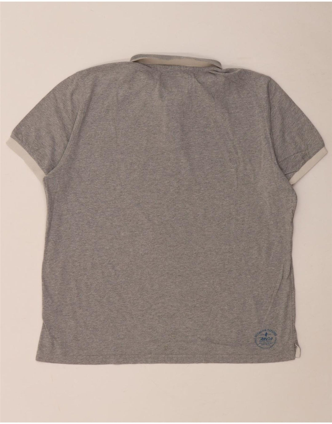 Ανδρικό γραφικό πόλο μπλουζάκι Marlboro Classics XL Βαμβακερό γκρι