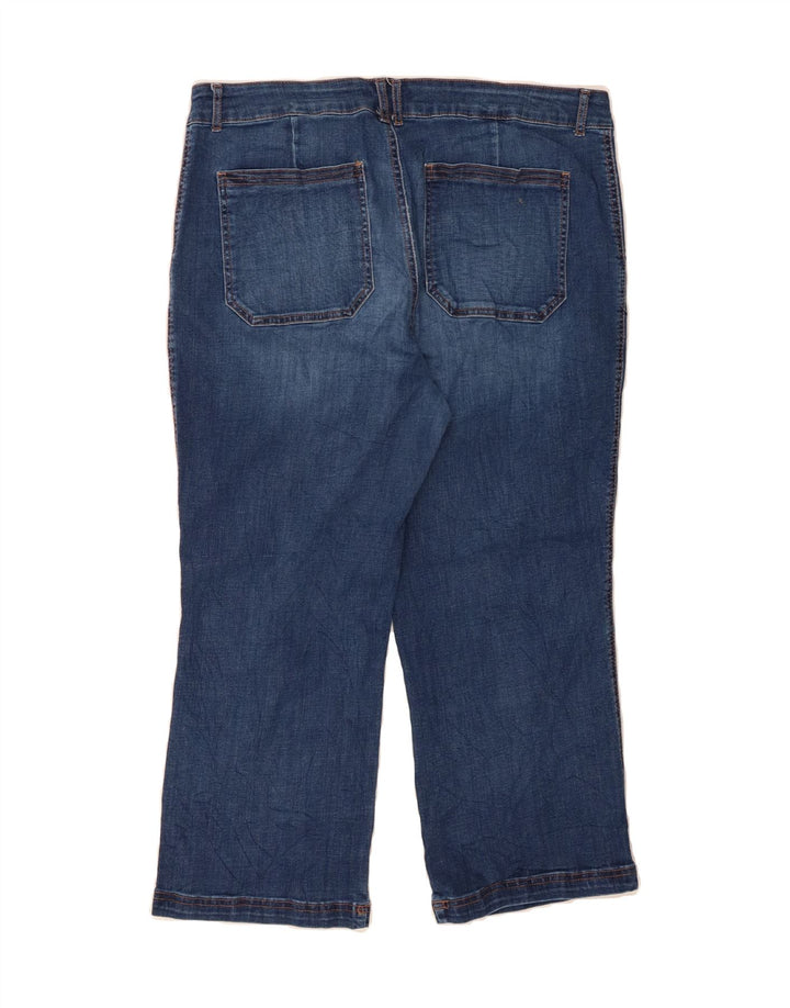 LEE Womens Mid Rise Cropped Jeans W34 L23 Blue Vintage Lee and Second-Hand Lee from Messina Hembry 