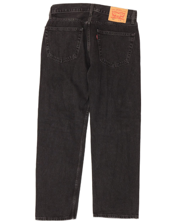 Levi's Mens 555 Straight Jeans W32 L30 Μαύρο Βαμβακερό
