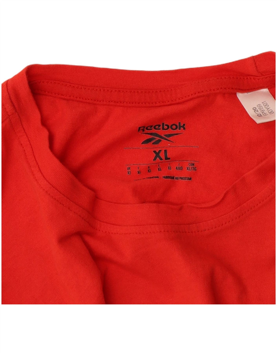 Ανδρικό γραφικό T-Shirt REEBOK Top XL Red Cotton