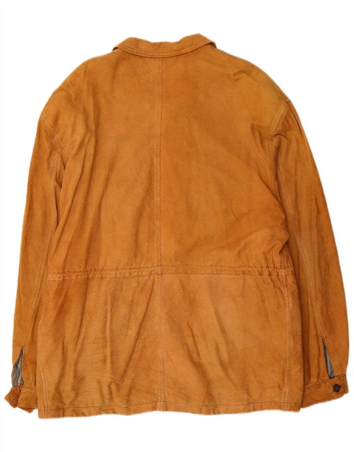 Diana Ανδρικό Suede Utility Jacket IT 52 XL Beige Leather