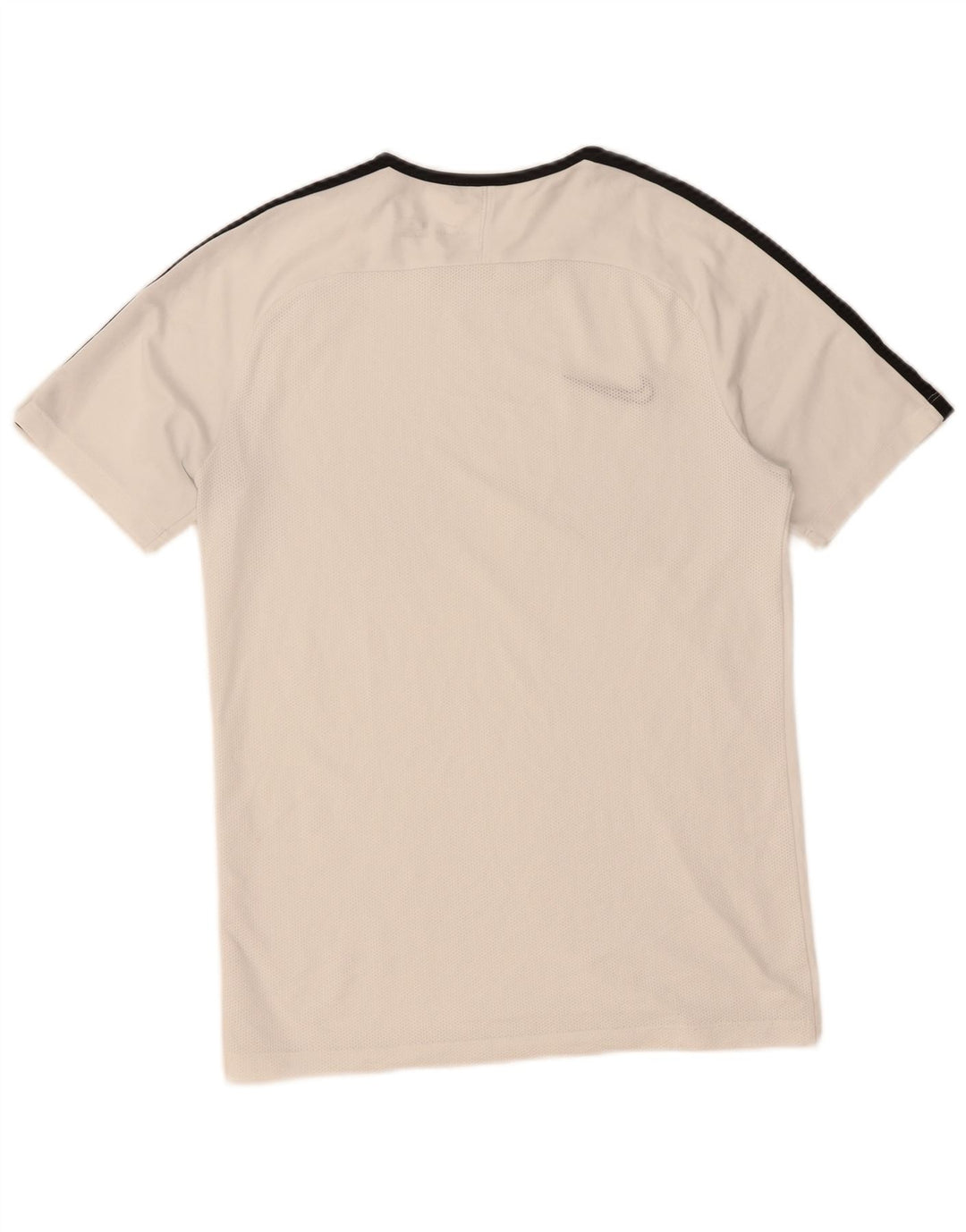 NIKE Mens Dri Fit T-Shirt Top Medium White Colourblock