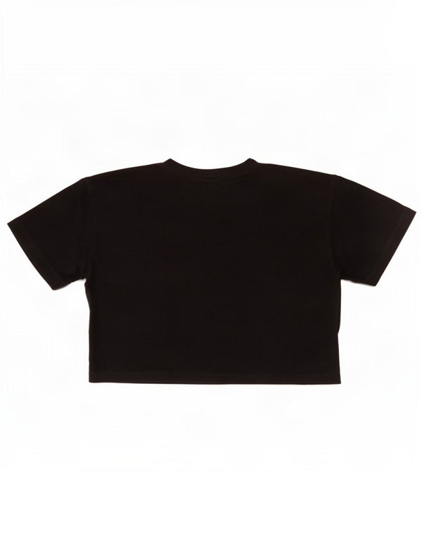 Champion Womens Crop Oversized Graphic T-Shirt Top 10 Small Black